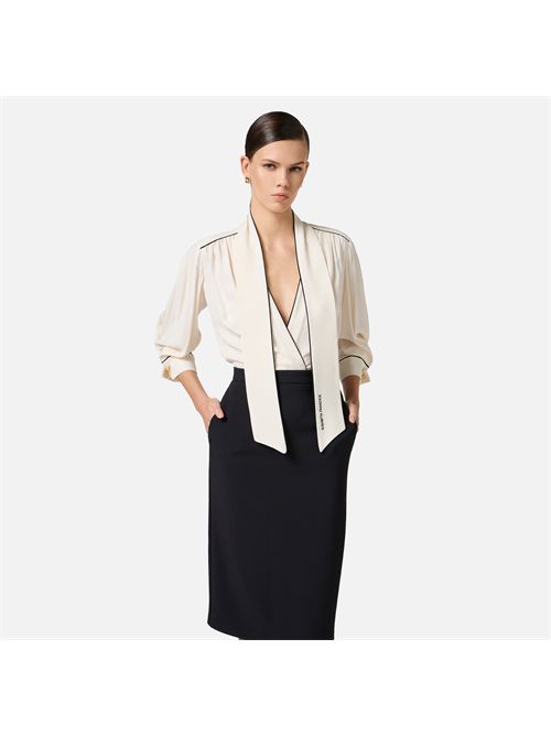 abito donna burro nero ELISABETTA FRANCHI | AB77151E2/E84